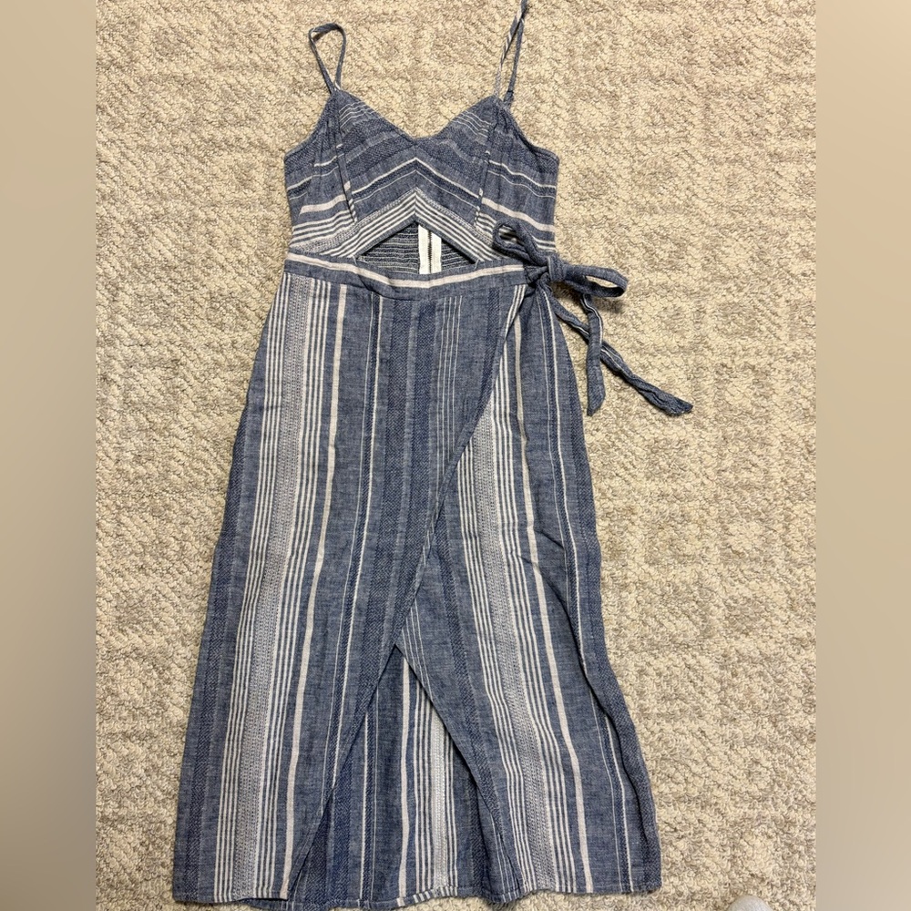 Express Cut Out Striped Dress